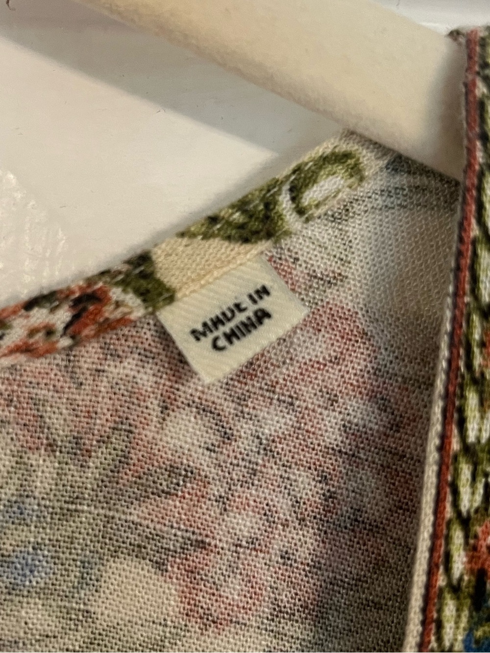 Max Studio Floral Sheer Open Kimono Duster in Cream, Dusty Pink and Olive - Picture 4 of 8
